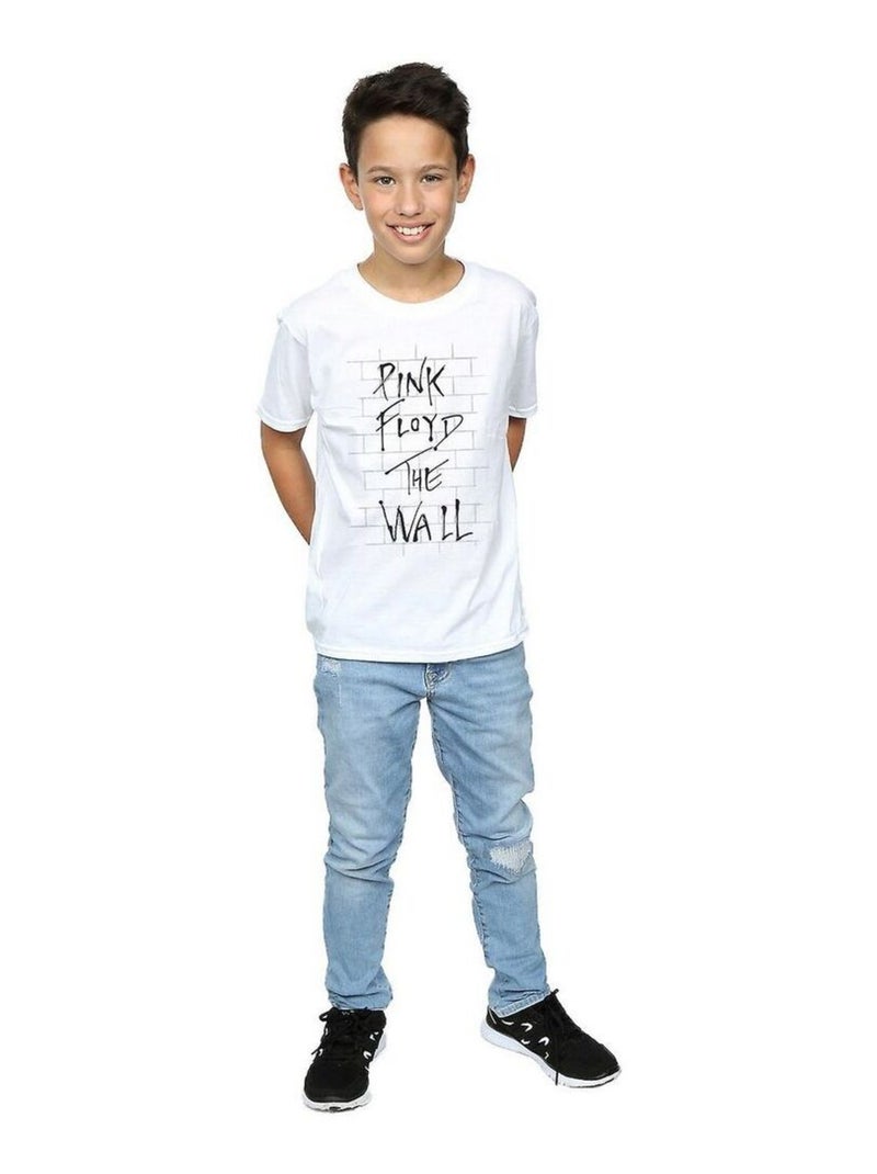 Pink Floyd - T-shirt THE WALL Blanc - Kiabi