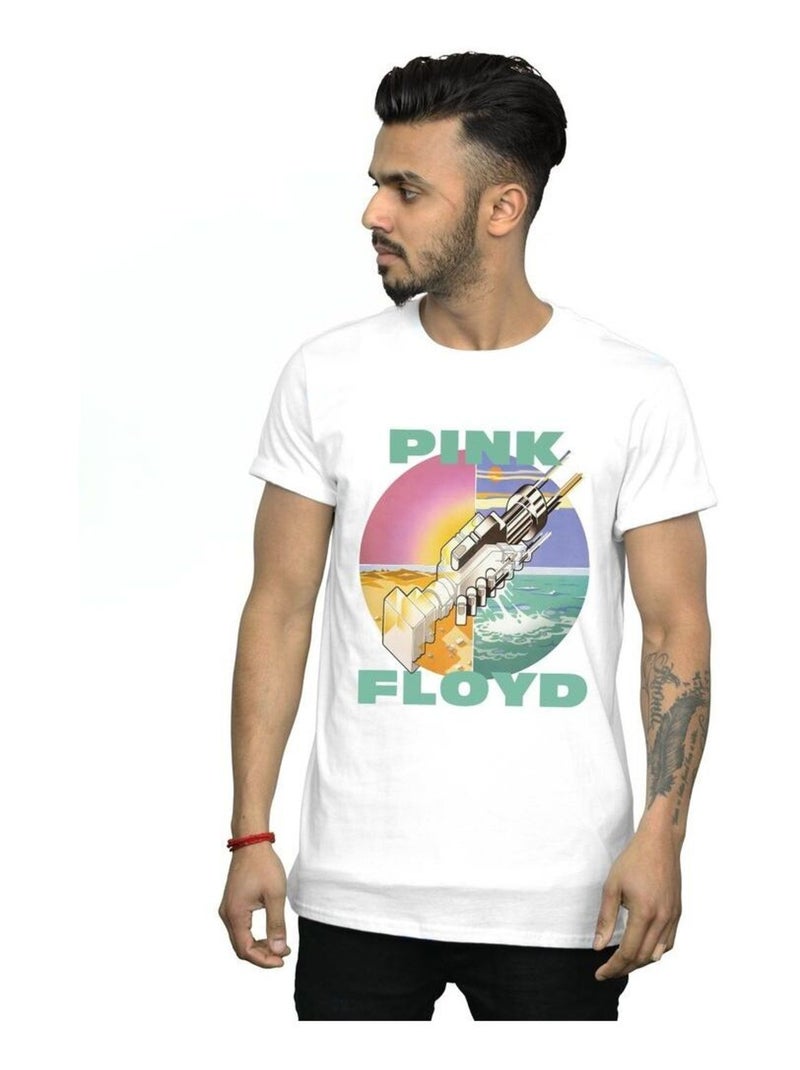 Pink Floyd - T-shirt Wish: Asha et la Bonne Étoile YOU WERE HERE Blanc - Kiabi