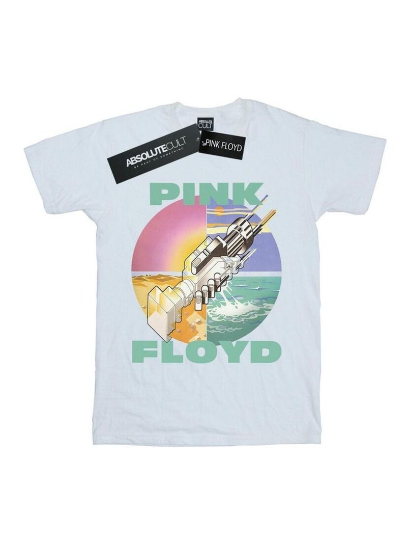 Pink Floyd - T-shirt WISH YOU WERE HERE Blanc - Kiabi