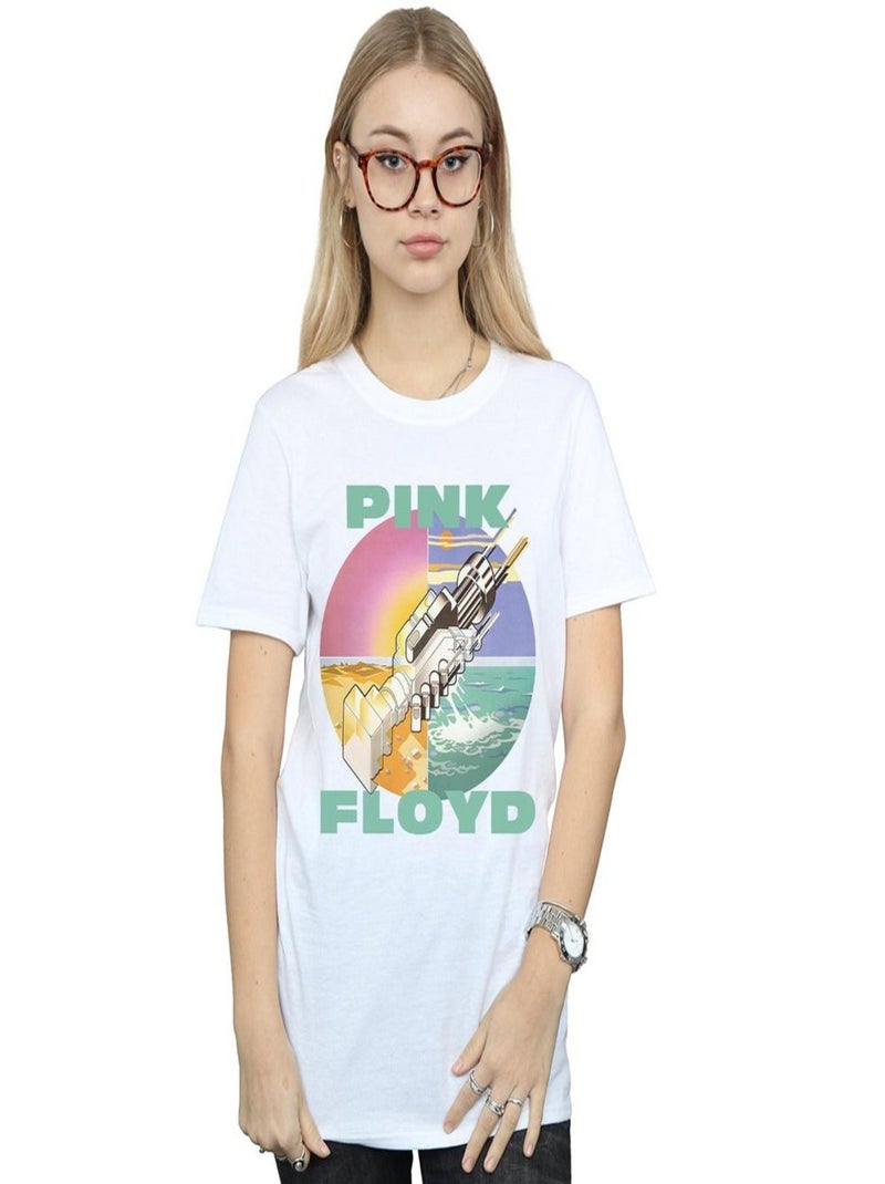 Pink Floyd - T-shirt WISH YOU WERE HERE Blanc - Kiabi