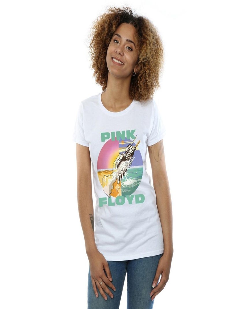 Pink Floyd - T-shirt WISH YOU WERE HERE Blanc - Kiabi