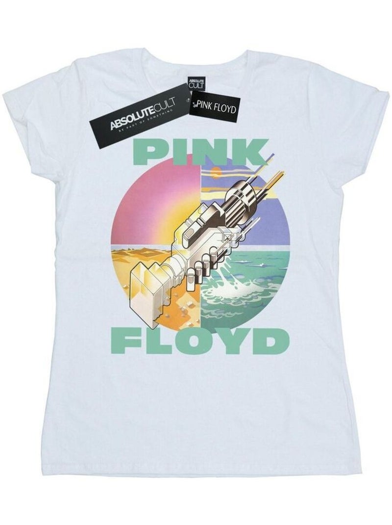 Pink Floyd - T-shirt WISH YOU WERE HERE Blanc - Kiabi