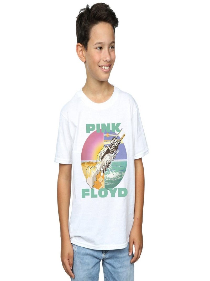 Pink Floyd - T-shirt WISH YOU WERE HERE Blanc - Kiabi