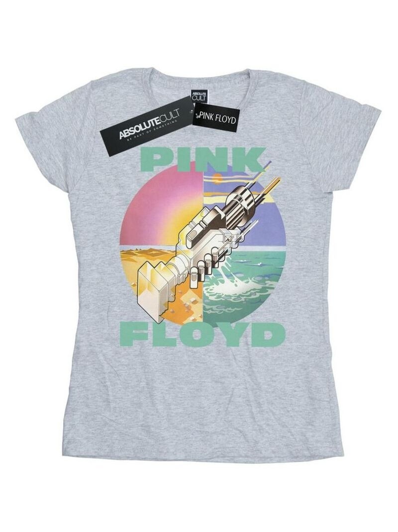 Pink Floyd - T-shirt WISH YOU WERE HERE Gris chiné - Kiabi