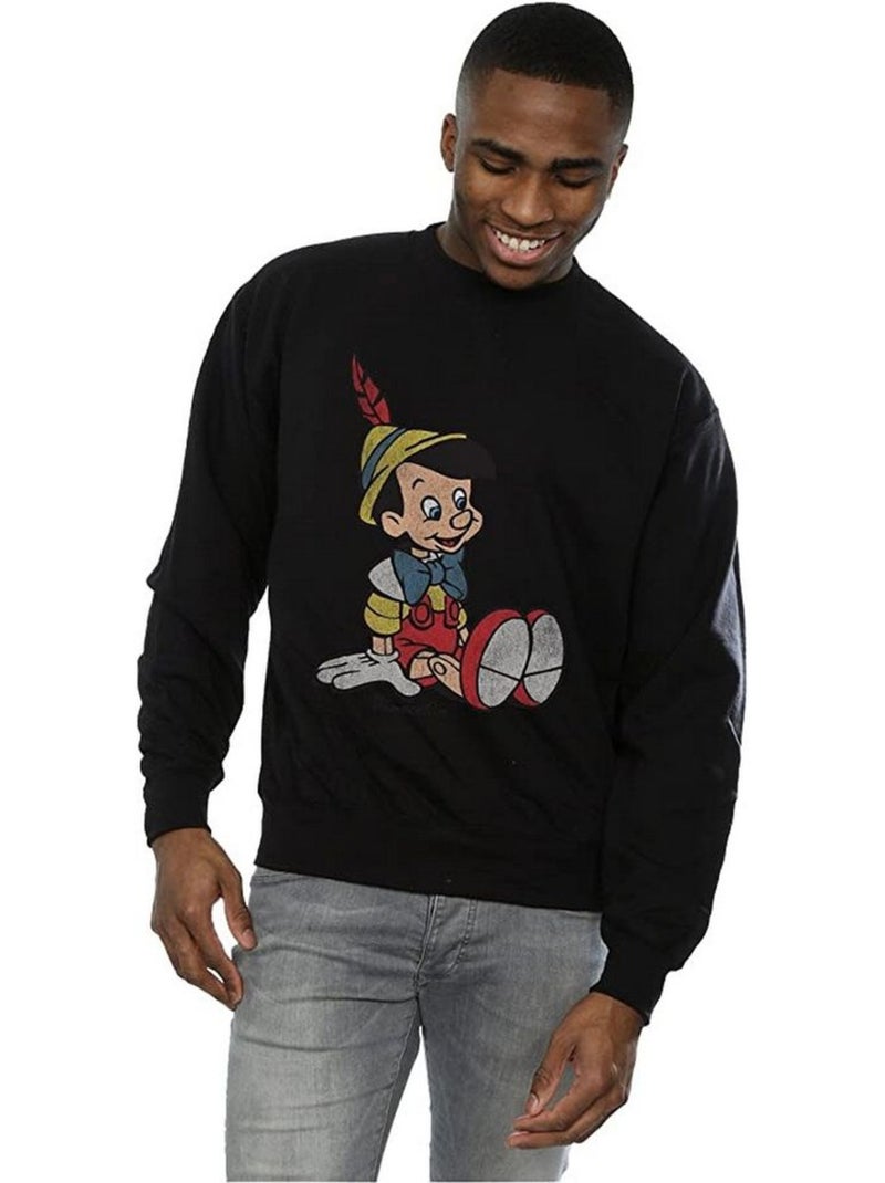 Pinocchio - Sweat CLASSIC (Pinocchio) Noir - Kiabi