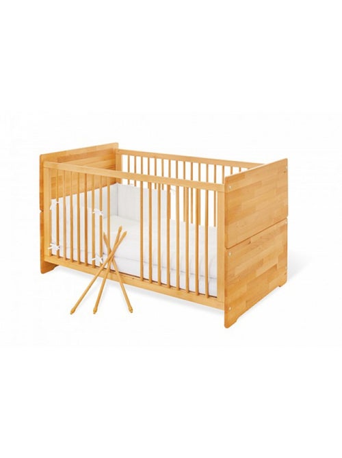 'pinolino' chambre de bébé natura 3 pièces lit de bébé évolutif commode à langer armoire à 2 portes - Kiabi