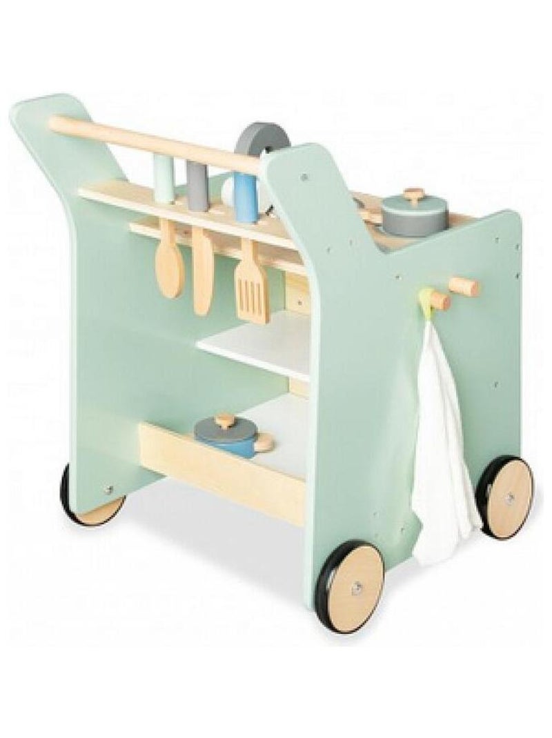 'Pinolino' Cuisine pour enfants Kalle pastel green tilleul et MDF laqué clair et multicolore Vert - Kiabi