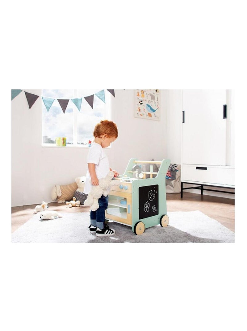 'Pinolino' Cuisine pour enfants Kalle pastel green tilleul et MDF laqué clair et multicolore Vert - Kiabi