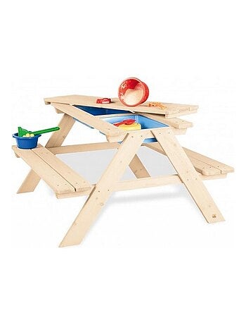 'Pinolino' Ensemble de table et banc naturel Entièrement massif épicéa non traité
