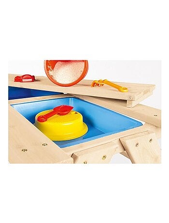 'Pinolino' Ensemble de table et banc naturel Entièrement massif épicéa non traité