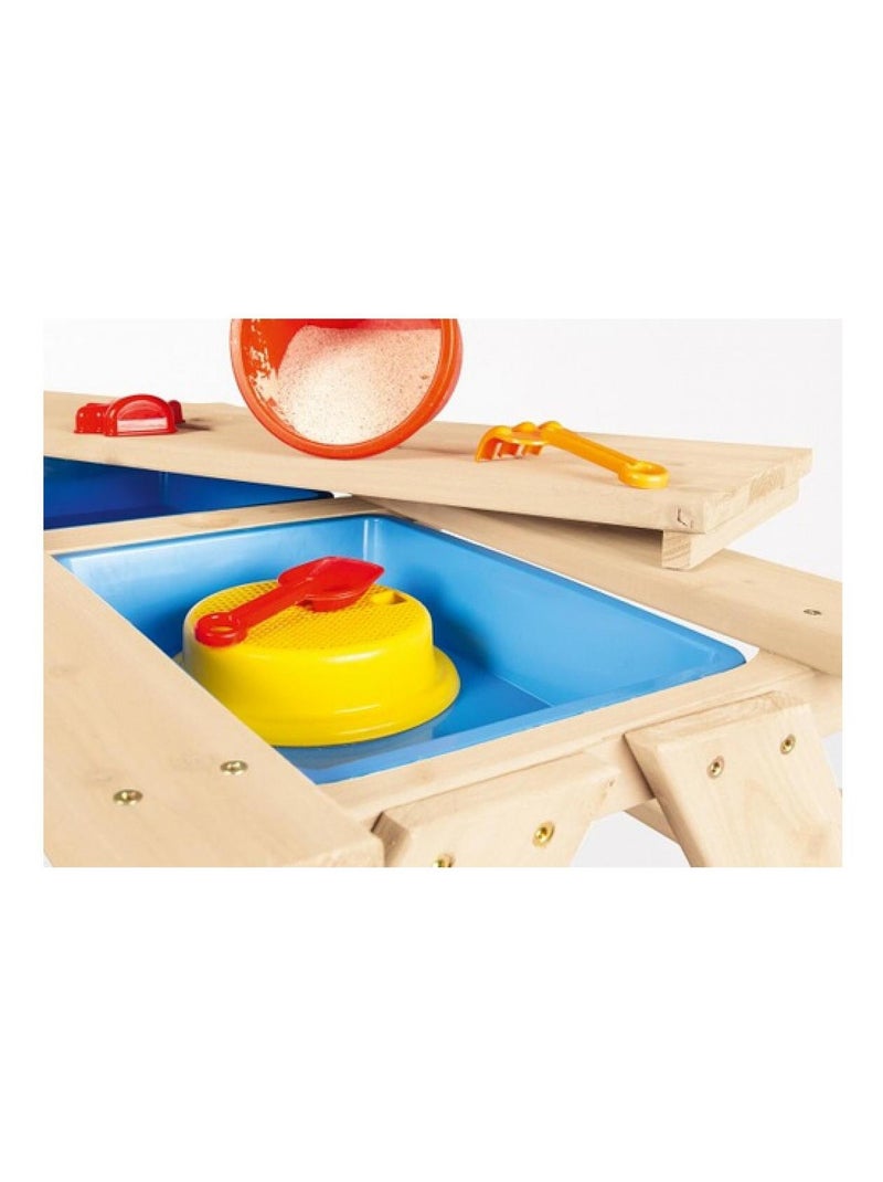 'Pinolino' Ensemble de table et banc naturel Entièrement massif épicéa non traité Beige - Kiabi