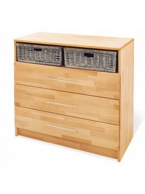 'pinolino' ensemble economique natura large 2 pièces lit de bébé évolutif commode à langer large - Kiabi