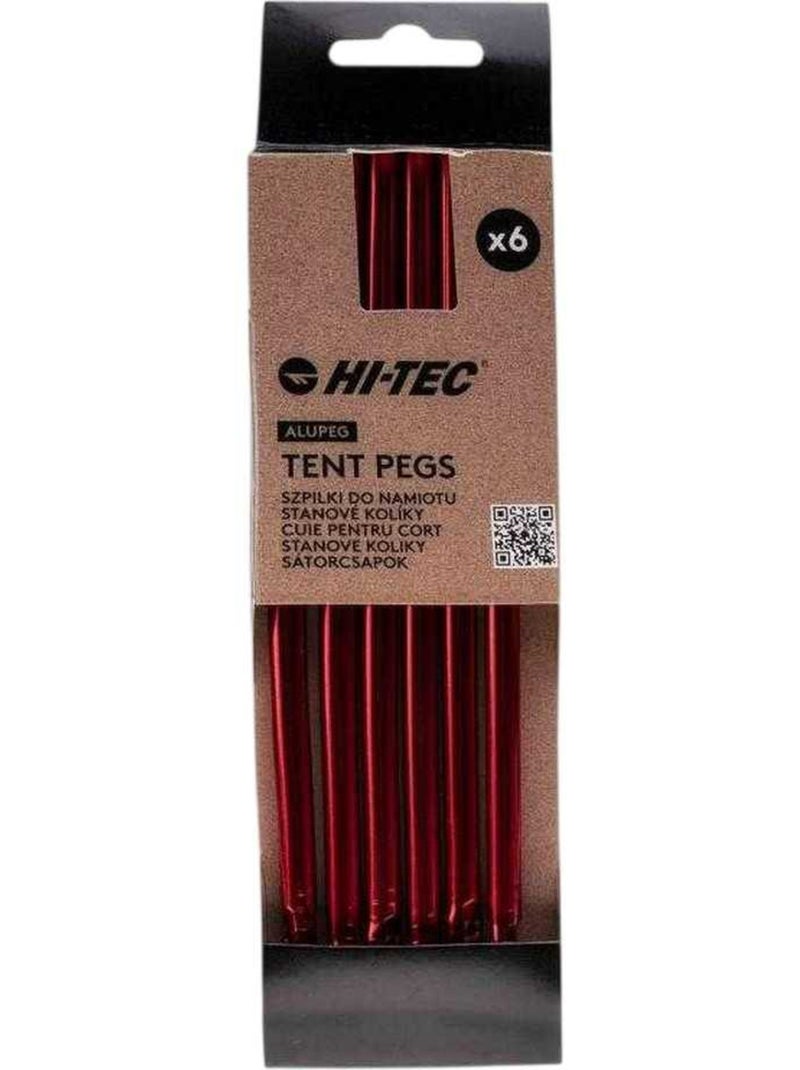 Piquets de tente alupeg - hi-tec Rouge - Kiabi