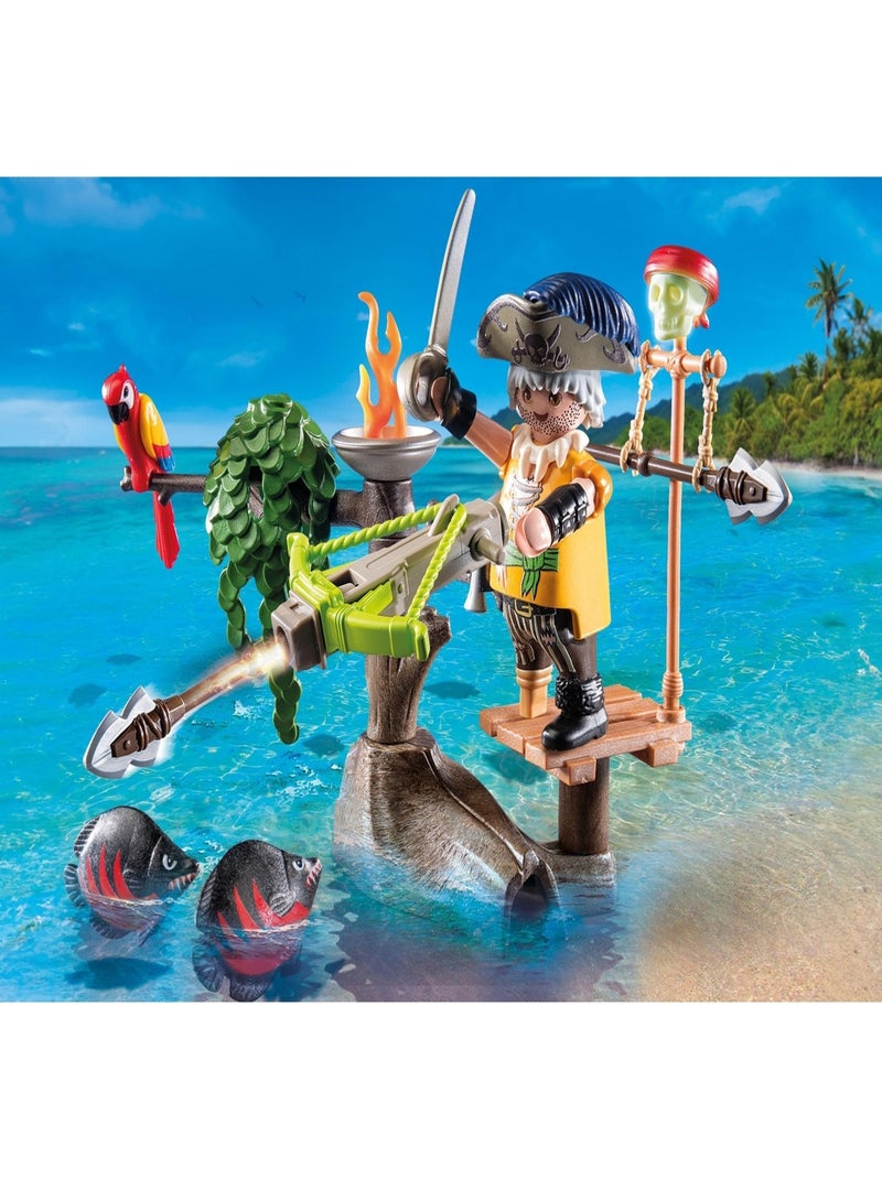 Pirate avec arbalète, flèche et poissons à viser N/A - Kiabi
