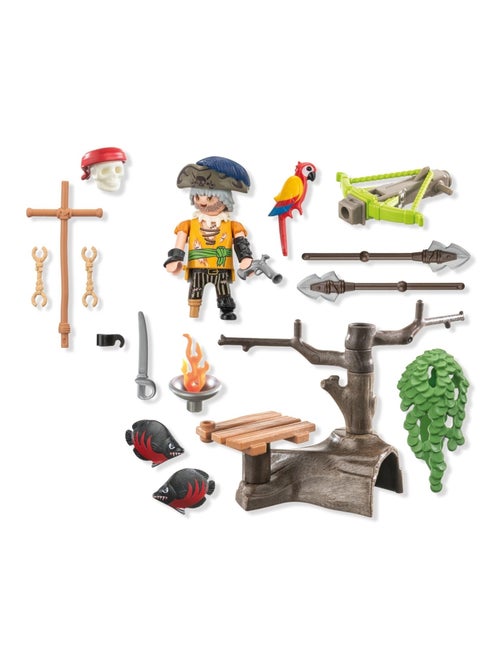 Pirate avec arbalète, flèche et poissons à viser - Kiabi