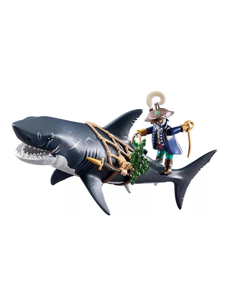Pirate et requin géant avec mâchoire articulée N/A - Kiabi