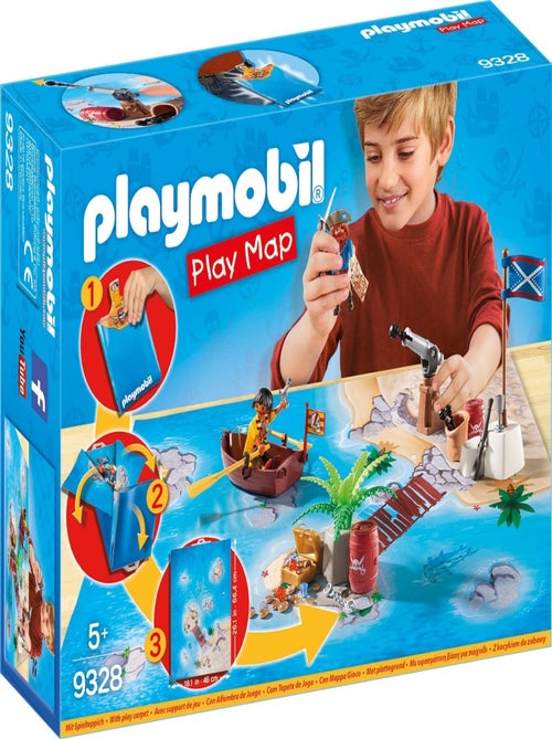 Pirates Avec Support De Jeu - Playmobil - Kiabi