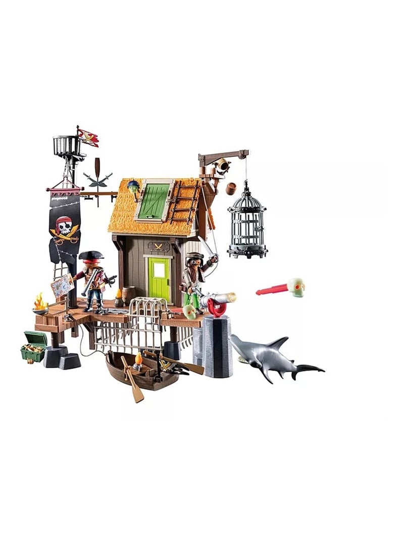 Pirates Port de pirates avec repaire, prisons et canon N/A - Kiabi