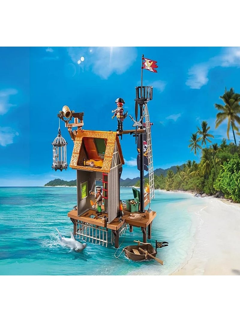 Pirates Port de pirates avec repaire, prisons et canon N/A - Kiabi