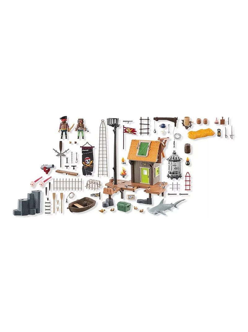 Pirates Port de pirates avec repaire, prisons et canon N/A - Kiabi