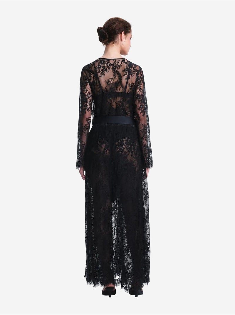 Pirra lace peignoir collection privee penti Noir - Kiabi