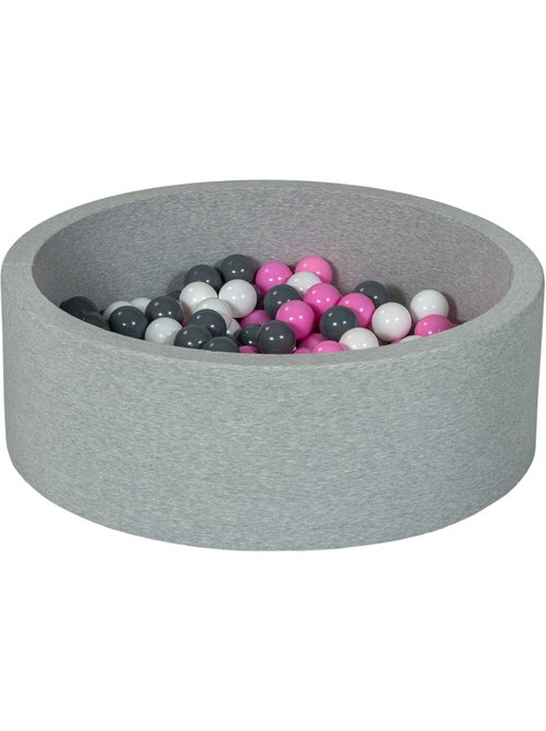 Piscine à balles aire de jeu + 150 balles blanc,rose clair,gris - Kiabi