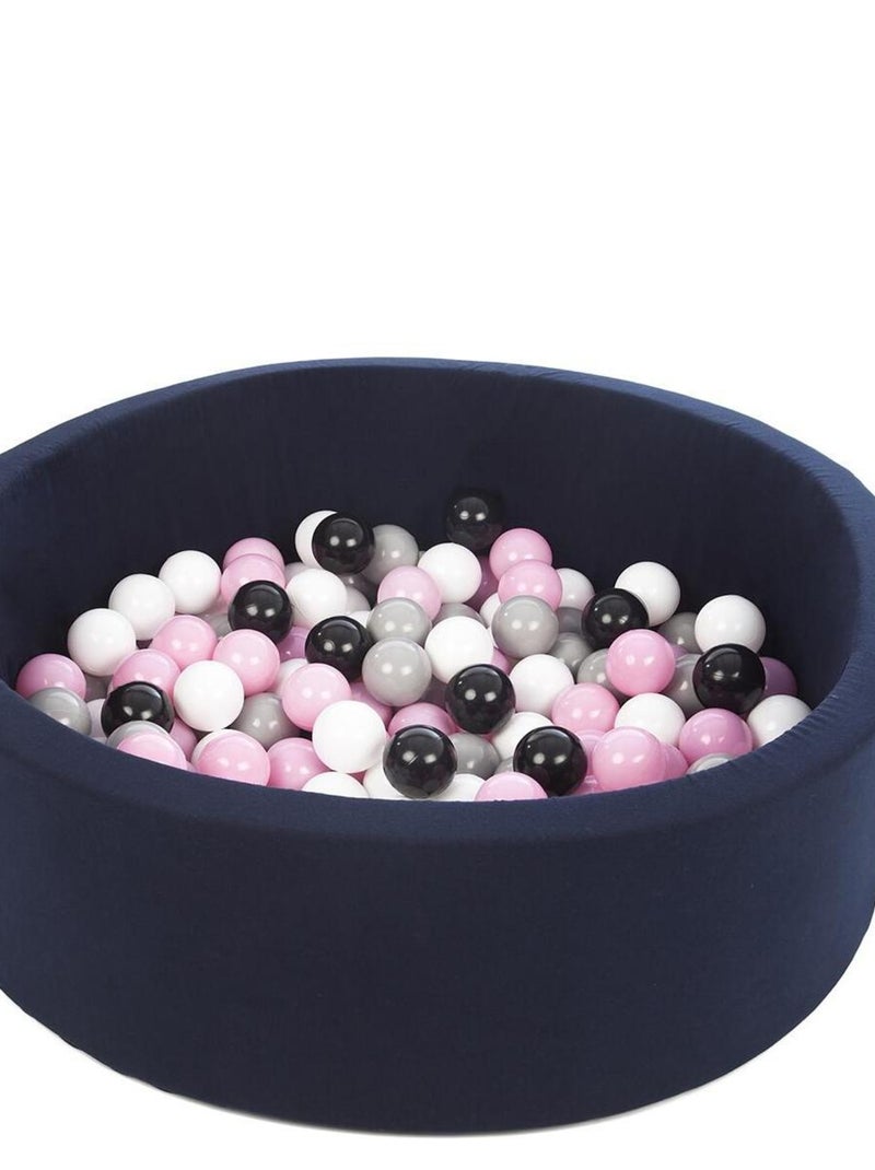 Piscine À Balles Aire De Jeu + 150 Balles Bleu Marine Noir, Blanc, Rose Clair,gris N/A - Kiabi