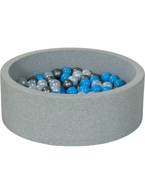 Piscine à balles aire de jeu + 150 balles perle, bleu, gris - Kiabi