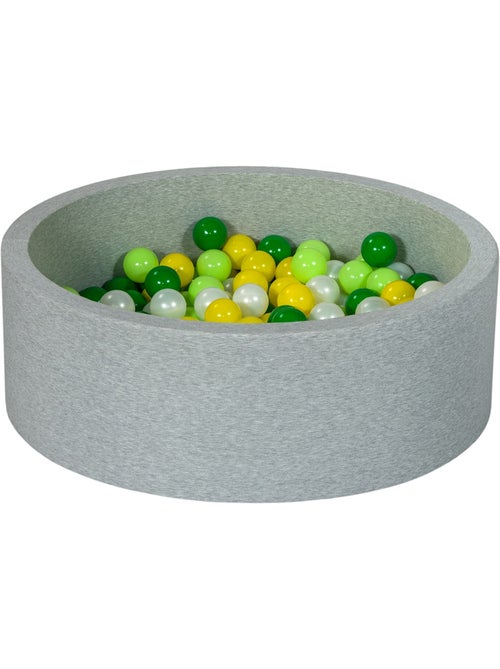 Piscine à balles aire de jeu + 150 balles perle, jaune, vert, vert - Kiabi