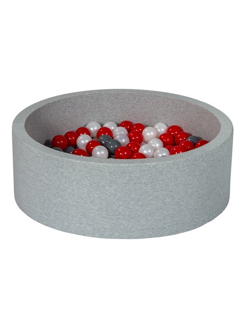 Piscine à balles Aire de jeu + 150 balles perle, rouge, gris - Kiabi Piscine à balles Aire de jeu + 150 balles perle, rouge, gris - Kiabi