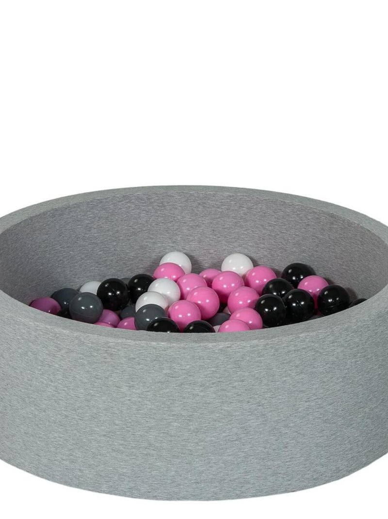 Piscine À Balles Aire De Jeu + 200 Balles Noir, Blanc, Rose Clair,gris N/A - Kiabi
