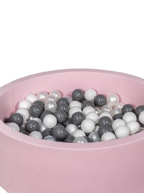 Piscine À Balles Aire De Jeu + 200 Balles Rose Blanc, Perle, Gris - Kiabi