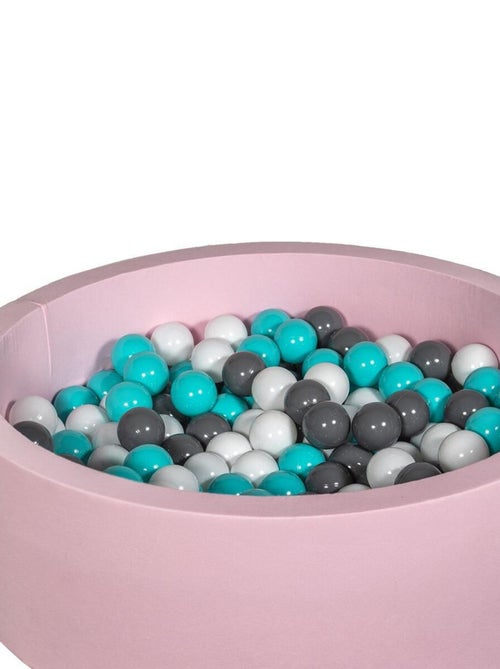 Piscine À Balles Aire De Jeu + 200 Balles Rose Blanc,gris,turquoise - Kiabi