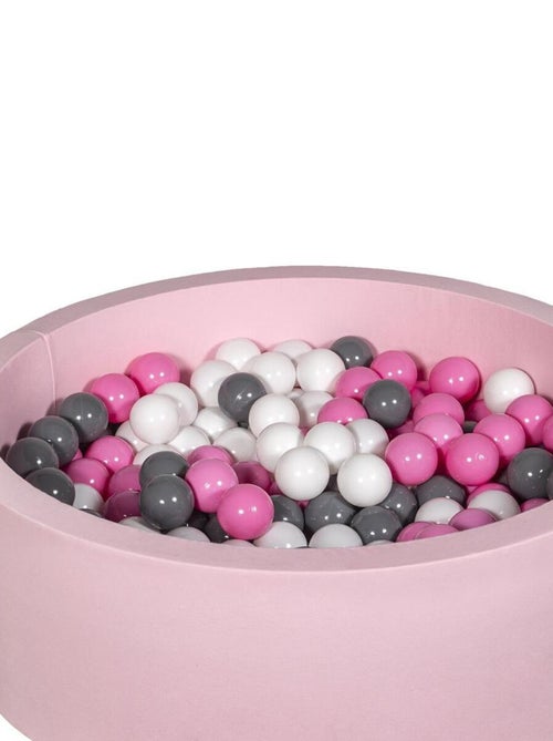 Piscine À Balles Aire De Jeu + 200 Balles Rose Blanc,rose Clair,gris - Kiabi