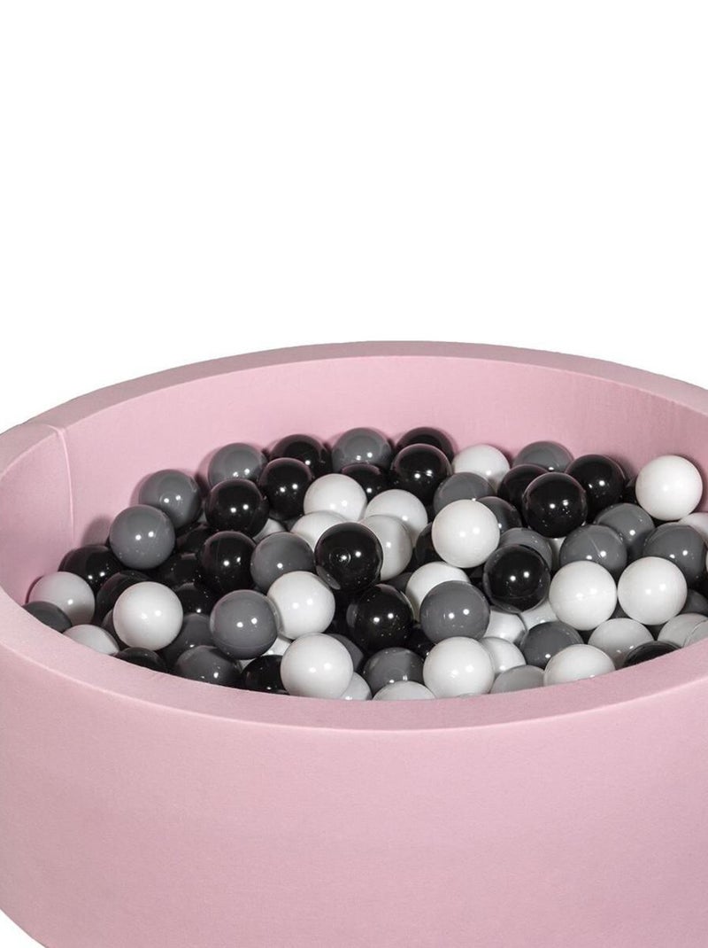 Piscine À Balles Aire De Jeu + 200 Balles Rose Noir,blanc,gris N/A - Kiabi