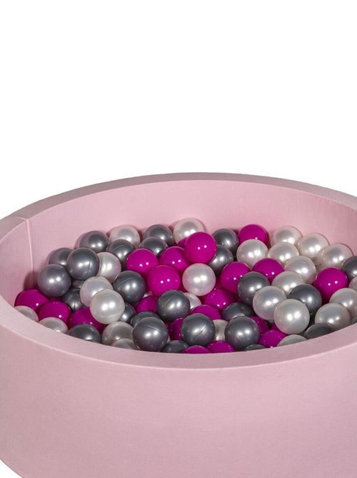 Piscine À Balles Aire De Jeu + 200 Balles Rose Perle, Rose, Argent - Kiabi