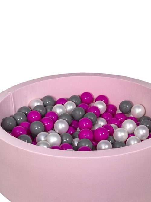 Piscine À Balles Aire De Jeu + 200 Balles Rose Perle, Rose, Gris - Kiabi