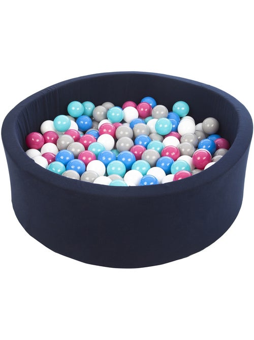 Piscine à balles aire de jeu + 300 balles bleu marine blanc,bleu,rose,gris,turquoise - Kiabi Piscine à balles aire de jeu + 300 balles bleu marine blanc,bleu,rose,gris,turquoise - Kiabi