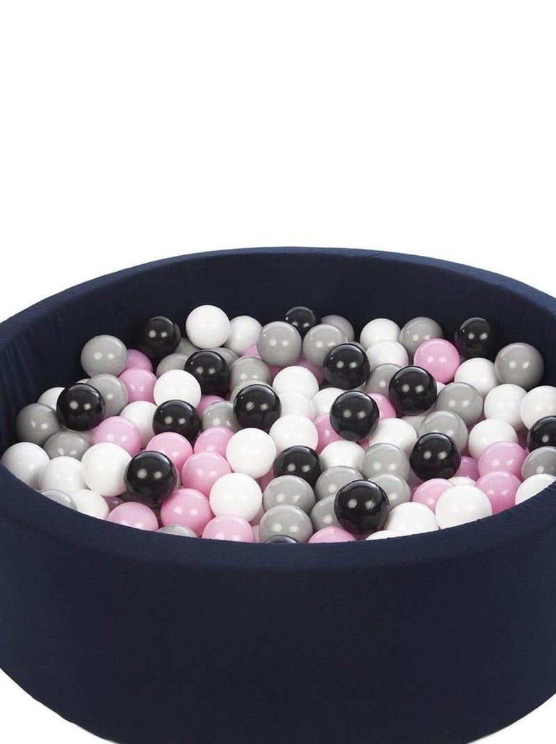 Piscine À Balles Aire De Jeu + 300 Balles Bleu Marine Noir, Blanc, Rose Clair,gris N/A - Kiabi