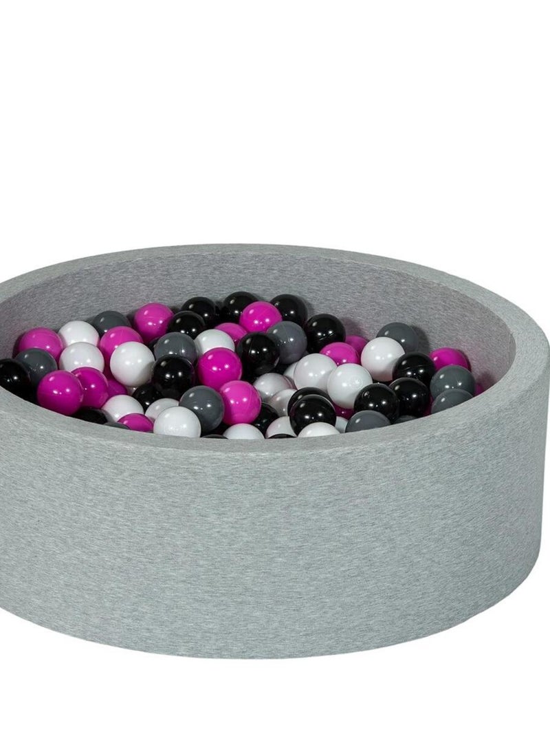 Piscine À Balles Aire De Jeu + 300 Balles Noir, Blanc, Rose,gris N/A - Kiabi