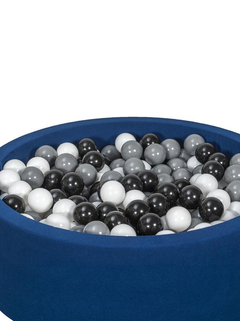 Piscine À Balles Aire De Jeu + 450 Balles Bleu Marine Noir,blanc,gris N/A - Kiabi