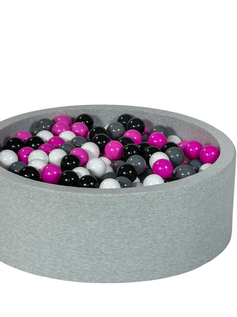 Piscine À Balles Aire De Jeu + 450 Balles Noir, Blanc, Rose,gris N/A - Kiabi