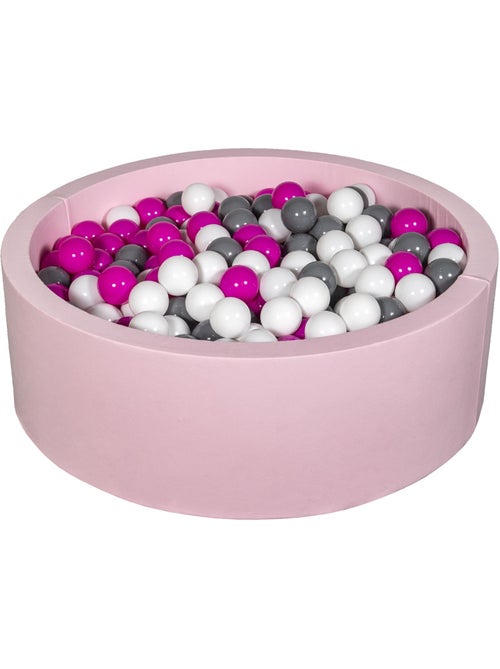 Piscine à balles aire de jeu + 450 balles rose blanc,rose,gris - Kiabi Piscine à balles aire de jeu + 450 balles rose blanc,rose,gris - Kiabi