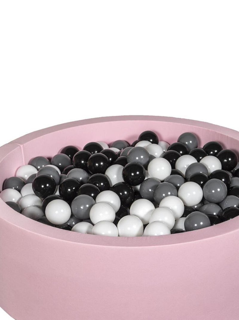 Piscine À Balles Aire De Jeu + 450 Balles Rose Noir,blanc,gris N/A - Kiabi