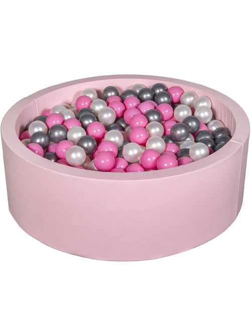Piscine à balles aire de jeu + 450 balles rose perle, rose clair, argent - Kiabi Piscine à balles aire de jeu + 450 balles rose perle, rose clair, argent - Kiabi