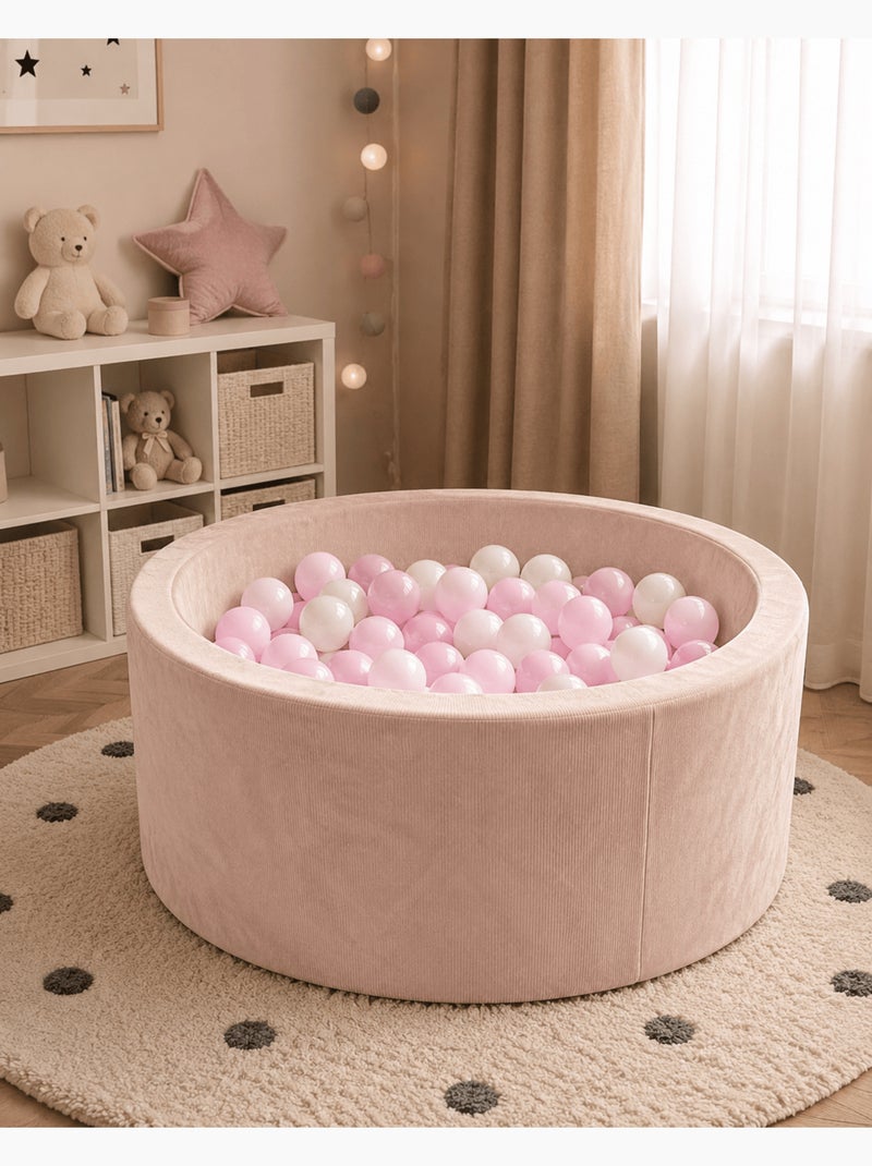 Piscine à balles bébé sensorielle en mousse Beige - Kiabi