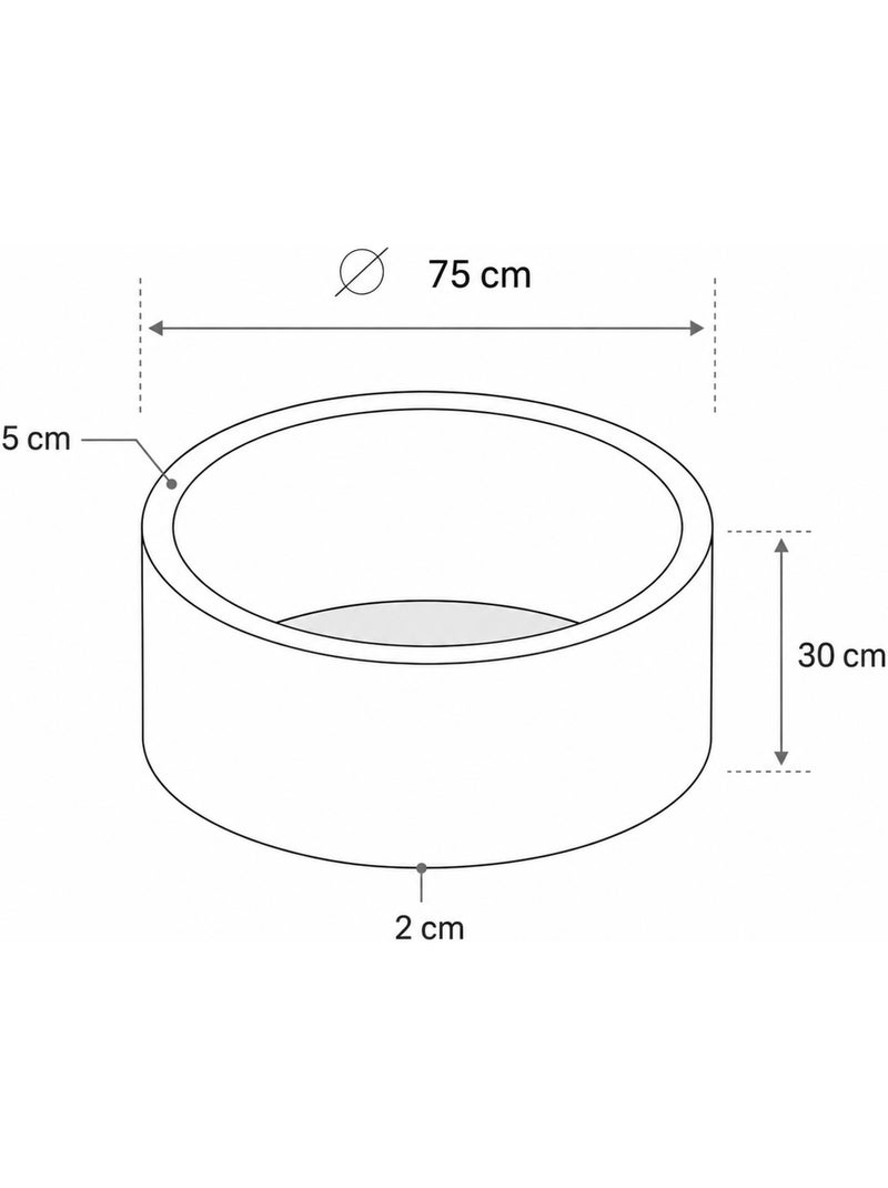 Piscine à balles bébé sensorielle en mousse Beige - Kiabi