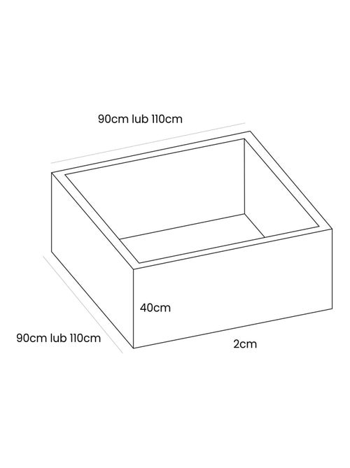 Piscine à balles pour enfant 110x40cm, Blanc, (Sans balles) - Kiabi