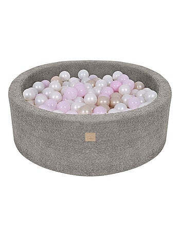Piscine à balles pour enfant 90x30cm, Beige clair (200 balles)