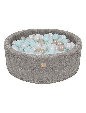 Piscine à balles pour enfant 90x30cm, Beige clair (200 balles)